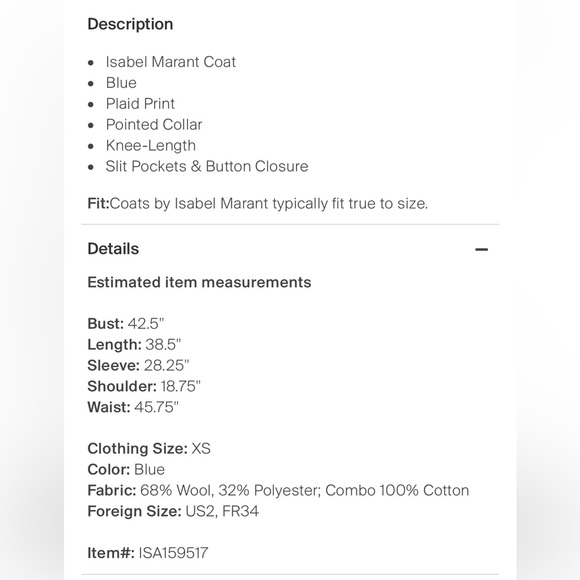 Isabel Marant Plaid Print Coat - Picture 6 of 7